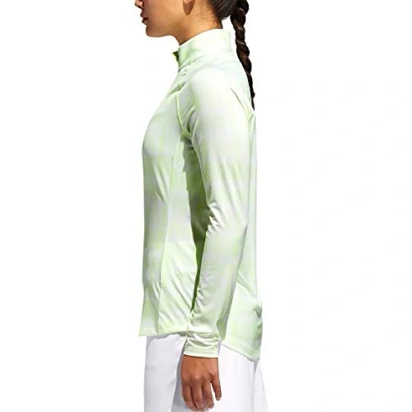 adidas Women's UPF Long Sleeve Polo Mock Neck Zip New XL - Picture 2 of 11